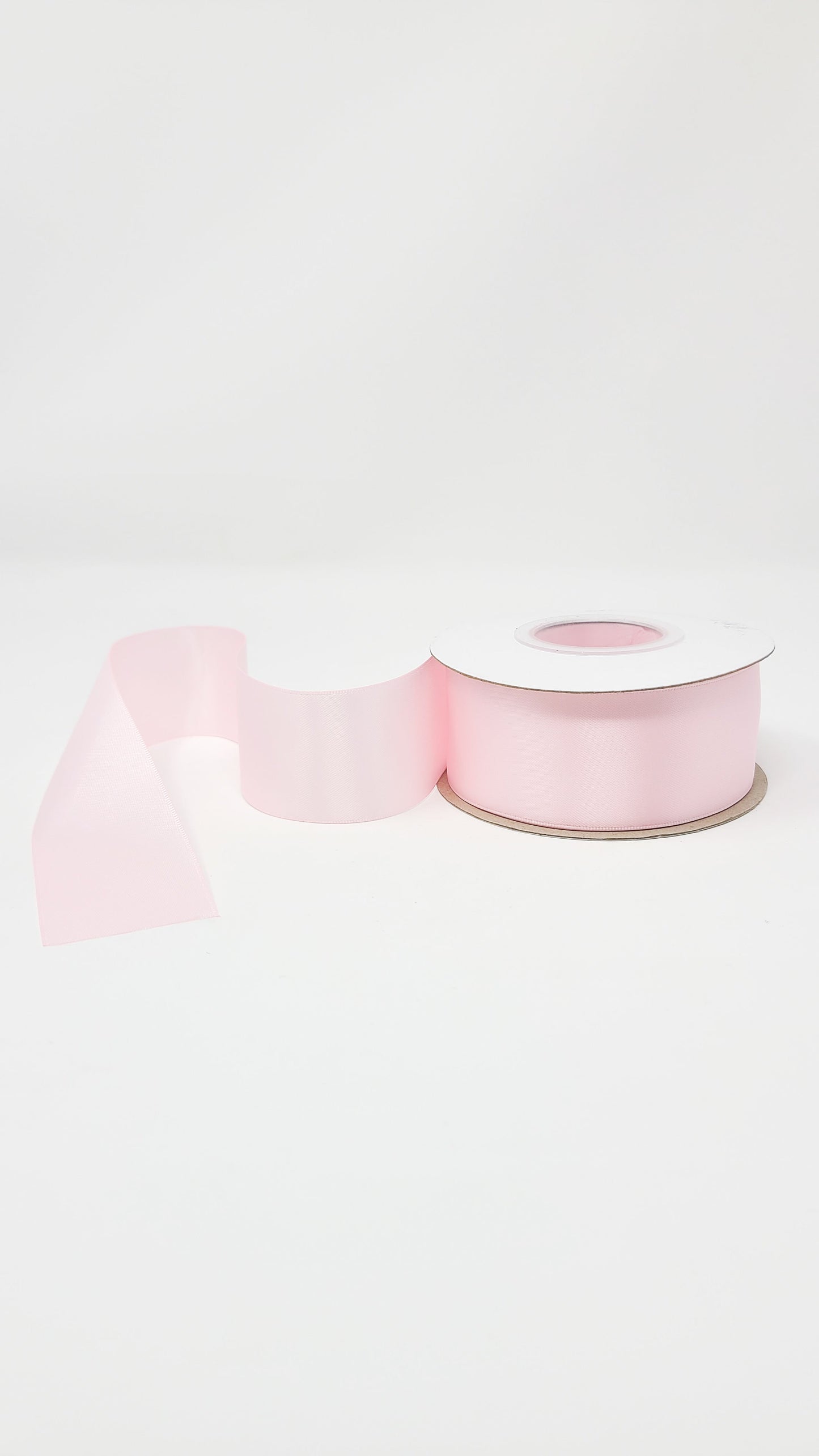 Double Face Solid Colored Ribbon Light Pink