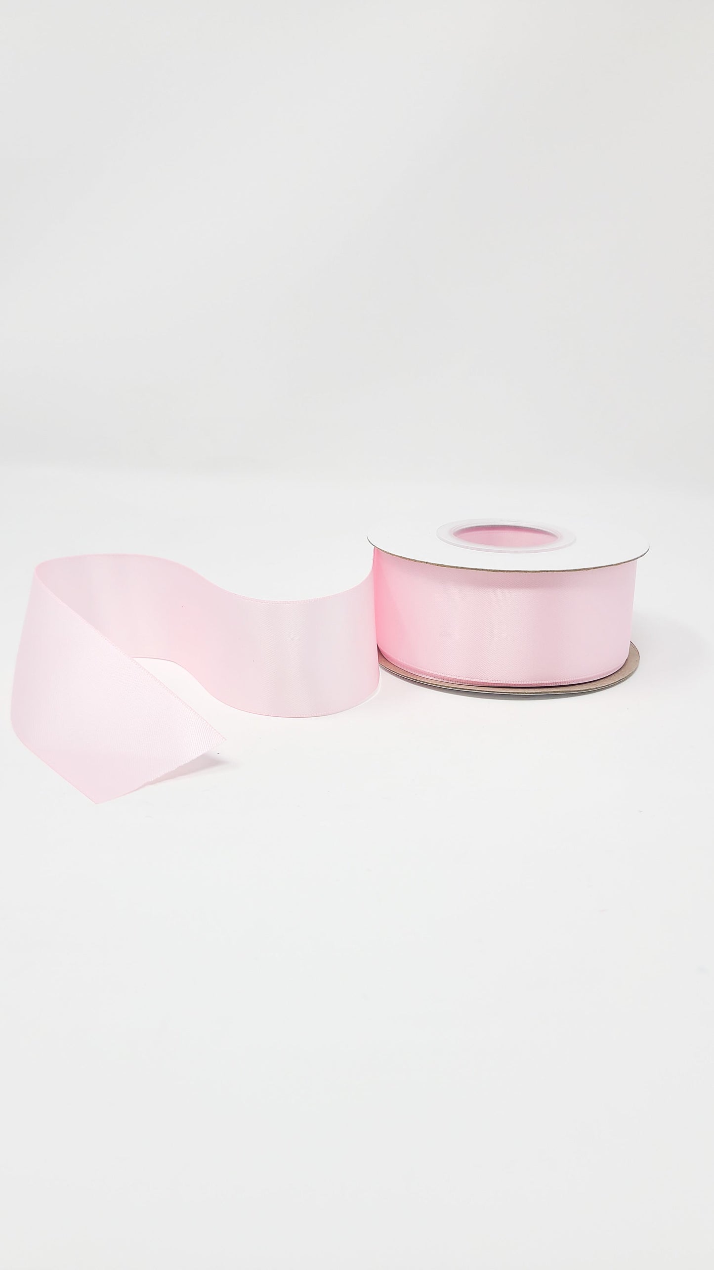 Double FaceS olid Colored Ribbon Pearl Pink