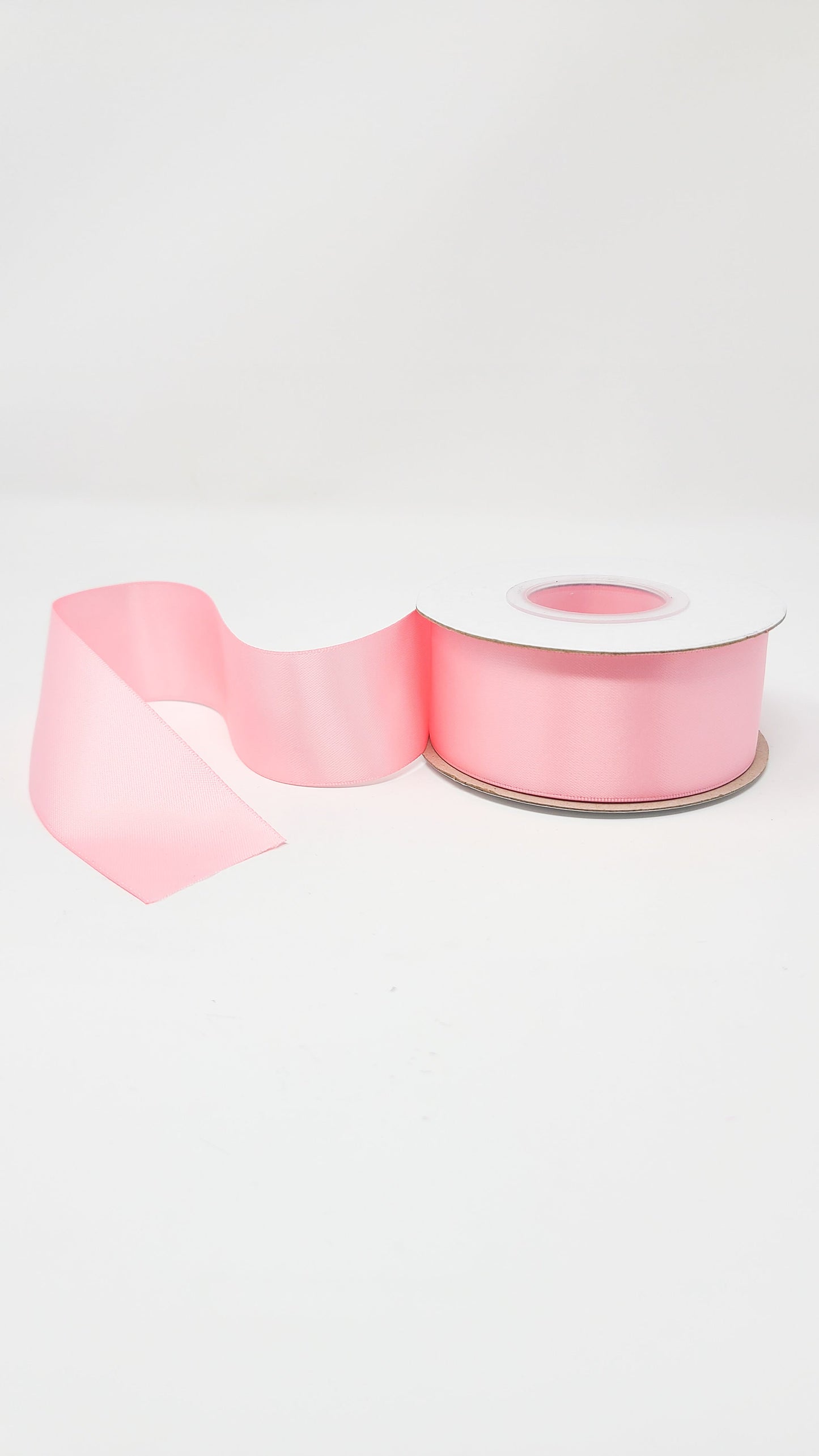 Double Face Solid Colored Ribbon Pink