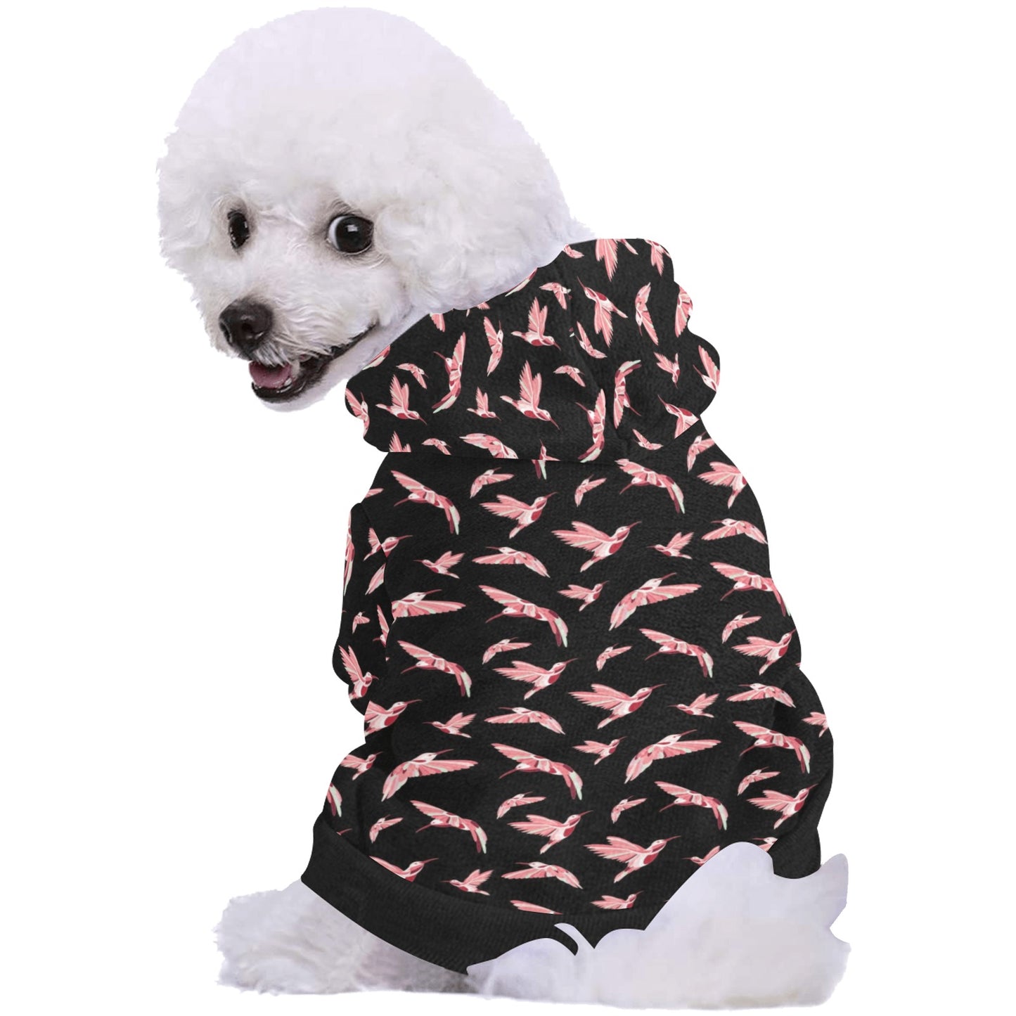 Strawberry Black Pet Dog Hoodie