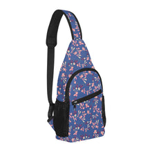 Load image into Gallery viewer, Swift Floral Peach Blue Chest Bag
