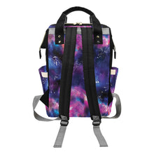 Load image into Gallery viewer, Animal Ancestors 1 Blue and Pink Multi-Function Diaper Backpack/Diaper Bag
