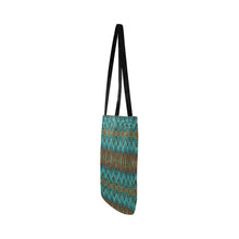 Load image into Gallery viewer, Fire Feather Turquoise Reusable Shopping Bag
