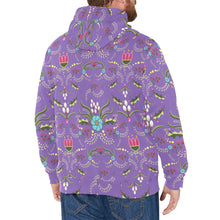 Load image into Gallery viewer, First Bloom Royal Men&#39;s Long Sleeve Fleece Hoodie
