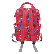 Load image into Gallery viewer, Blue Trio Cardinal Multi-Function Diaper Backpack/Diaper Bag
