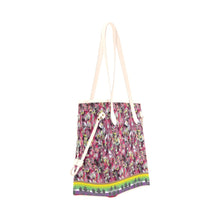 Load image into Gallery viewer, Culture in Nature Maroon Clover Canvas Tote Bag
