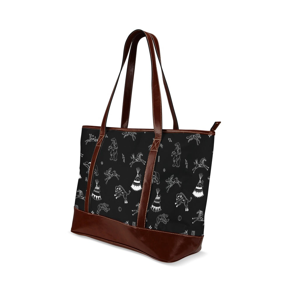 Ledger Dables Black Tote Handbag