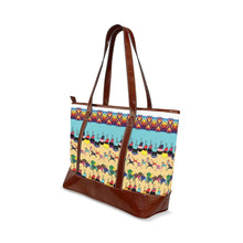 Load image into Gallery viewer, Horses and Buffalo Ledger White Tote Handbag
