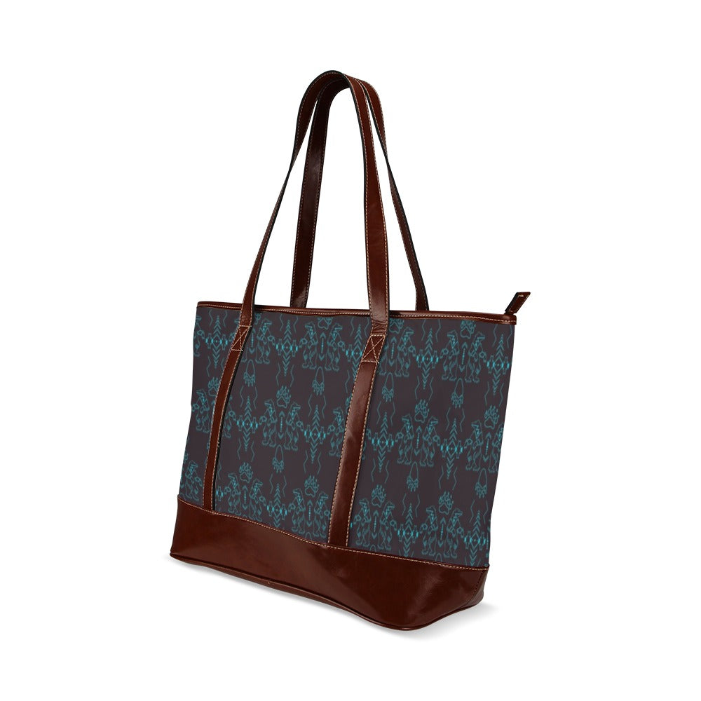 Ledger Bear Tote Handbag