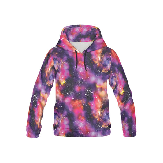 Animal Ancestors 9 Cosmic Swirl Purple and Red Youth Hoodie