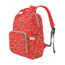 Load image into Gallery viewer, Willow Bee Cardinal Multi-Function Diaper Backpack/Diaper Bag
