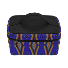 Load image into Gallery viewer, Diamond in the Bluff Blue Cosmetic Bag/Large
