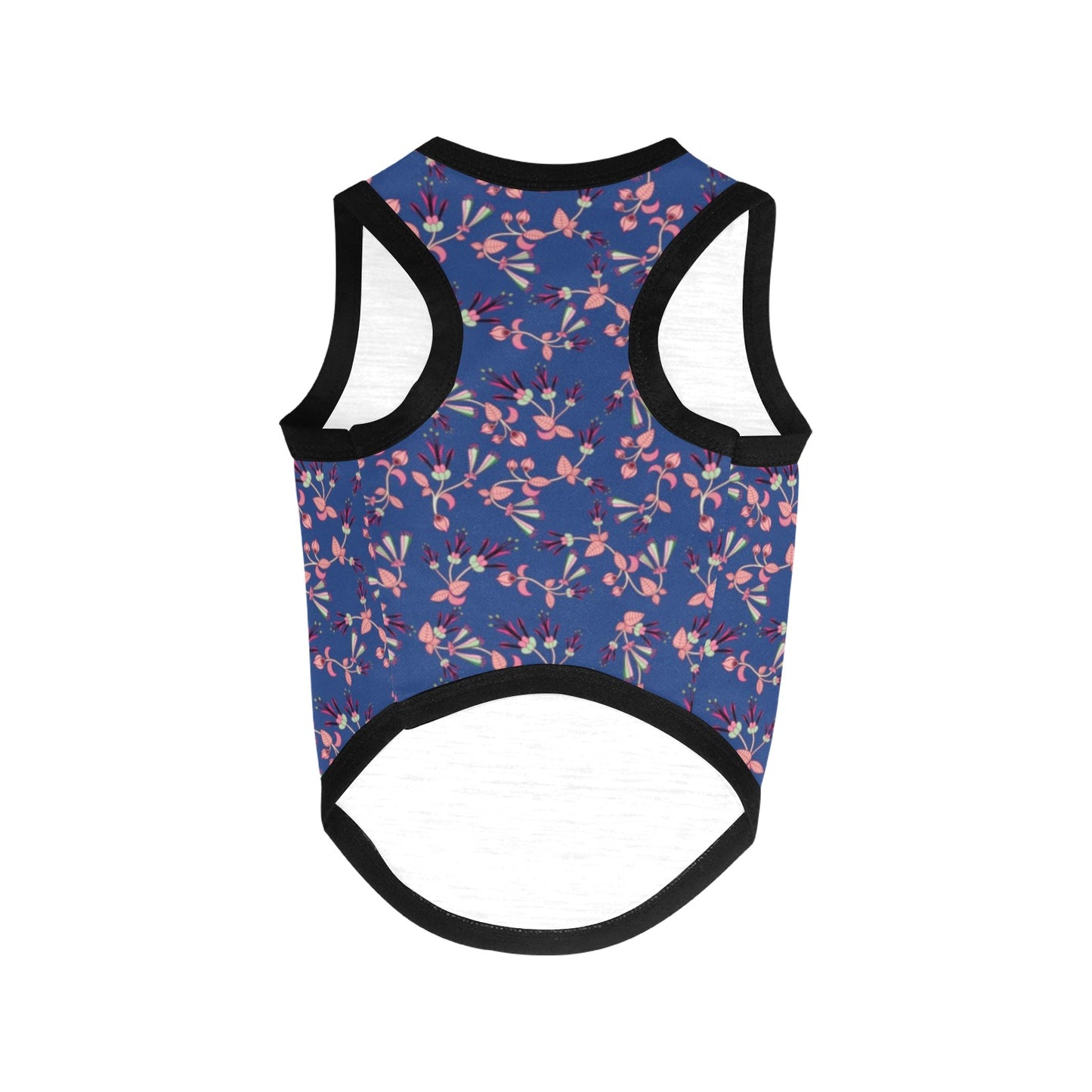 Swift Floral Peach Blue Pet Tank Top