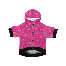 Load image into Gallery viewer, Berry Picking Pink Pet Dog Hoodie
