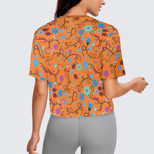 Load image into Gallery viewer, Nipin Blossom Carrot Crop Top
