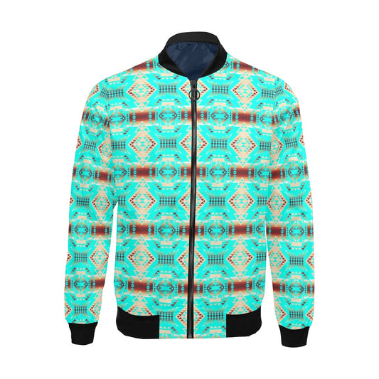 Gathering Earth Turquoise Bomber Jacket