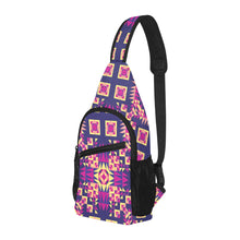 Load image into Gallery viewer, Kaleidoscope Bleu Chest Bag
