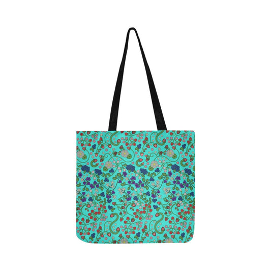 Grandmother Stories Turquoise Reusable Shopping Bag