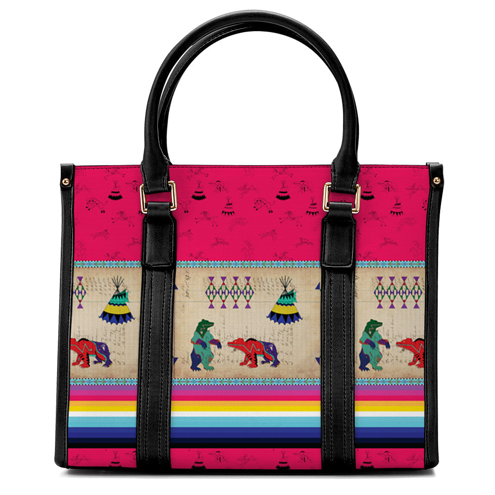 Bear Ledger Berry Convertible Handbag