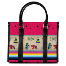 Load image into Gallery viewer, Bear Ledger Berry Convertible Hand or Shoulder Bag
