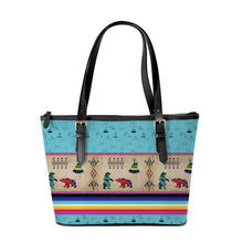 Load image into Gallery viewer, Bear Ledger Sky Large Tote Shoulder Bag
