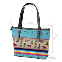 Load image into Gallery viewer, Bear Ledger Sky Large Tote Shoulder Bag
