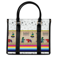 Load image into Gallery viewer, Bear Ledger White Clay Convertible Hand or Shoulder Bag
