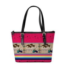 Load image into Gallery viewer, Buffalos Running Berry Large Tote Shoulder Bag
