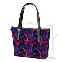 Load image into Gallery viewer, Animal Ancestors 3 Blue Pink Swirl Large Tote Shoulder Bag
