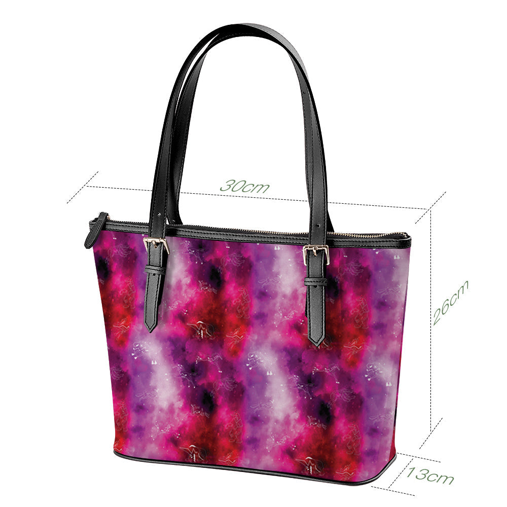 Animal Ancestors 8 Gaseous Clouds Pink and Red Large Tote Shoulder Bag