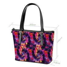 Load image into Gallery viewer, Animal Ancestors 9 Cosmic Swirl Purple and Red Large Tote Shoulder Bag
