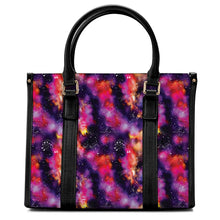 Load image into Gallery viewer, Animal Ancestors 9 Cosmic Swirl Purple and Red Convertible Hand or Shoulder Bag
