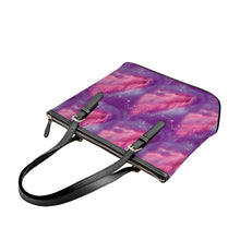Load image into Gallery viewer, Animal Ancestors 7 Aurora Gases Pink and Purple Large Tote Shoulder Bag

