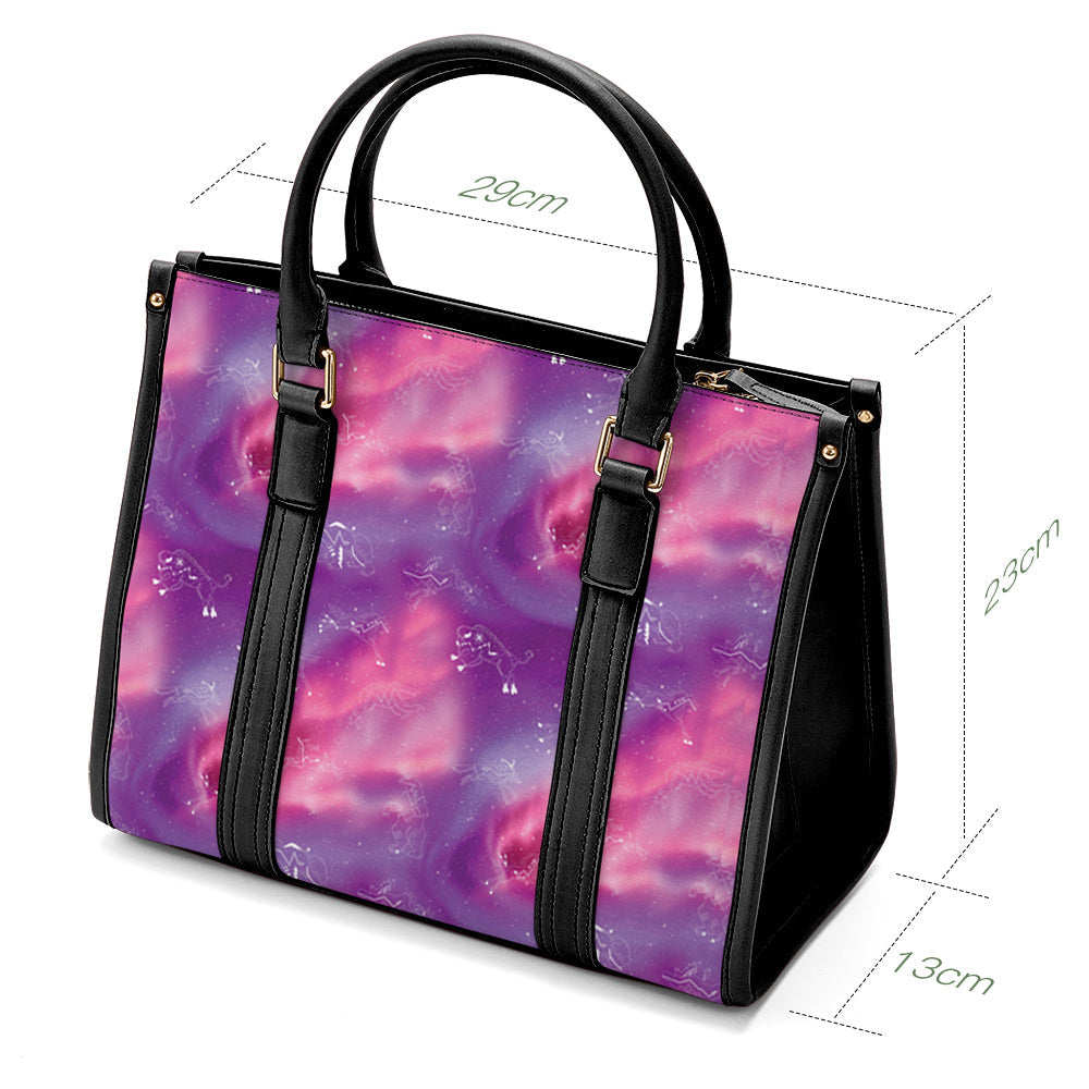 Animal Ancestors 7 Aurora Gases Pink and Purple Convertible Handbag