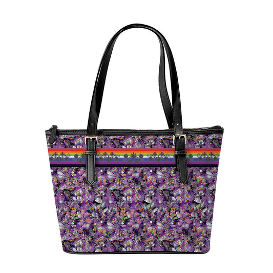 Culture in Nature Purple Large Tote Shoulder Bag