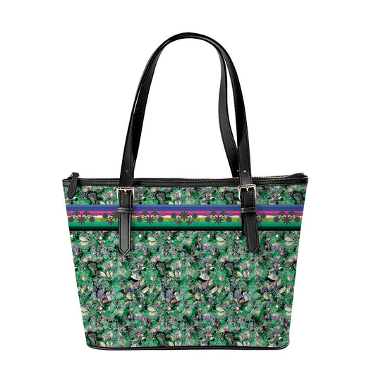 Culture in Nature Green Large Tote Shoulder Bag