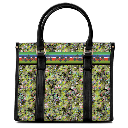 Culture in Nature Green Leaf Convertible Hand or Shoulder Bag