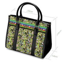 Load image into Gallery viewer, Culture in Nature Green Leaf Convertible Hand or Shoulder Bag
