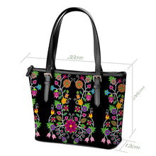 Load image into Gallery viewer, Floral Beadwork Large Tote Shoulder Bag
