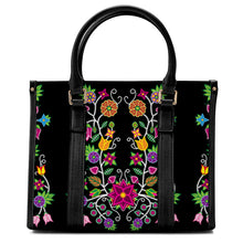 Load image into Gallery viewer, Floral Beadwork Convertible Hand or Shoulder Bag
