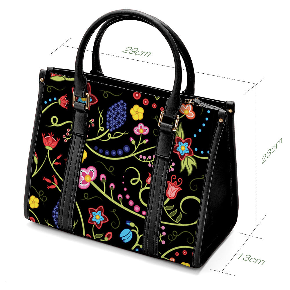 Fresh Fleur Midnight Convertible Hand or Shoulder Bag