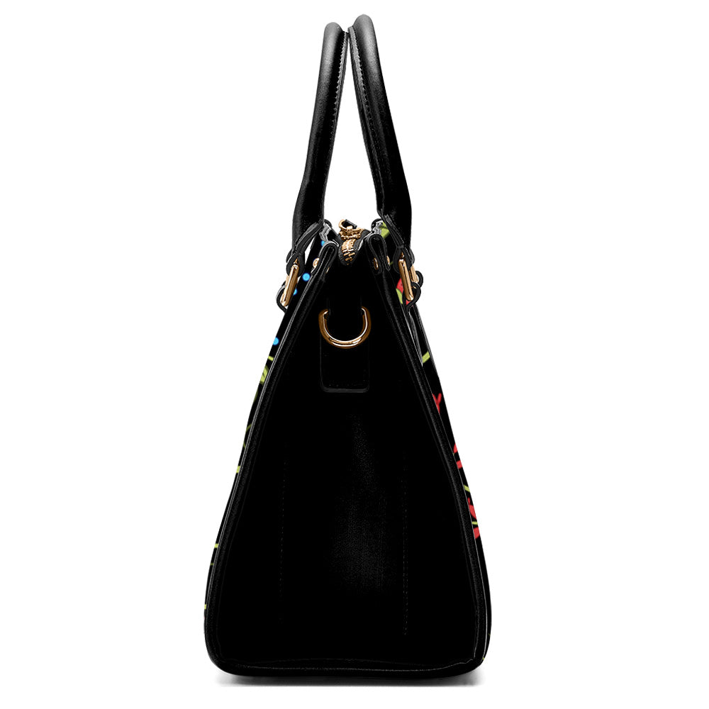 Fresh Fleur Midnight Convertible Hand or Shoulder Bag