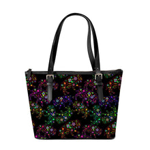 Load image into Gallery viewer, Floral Buffalo Neon Large Tote Shoulder Bag
