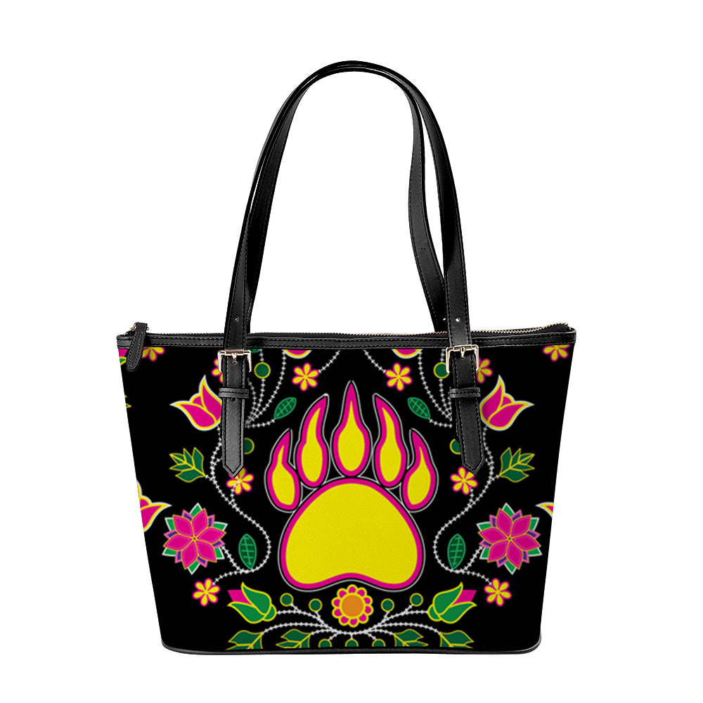 Floral Bearpaw Large Tote Shoulder Bag