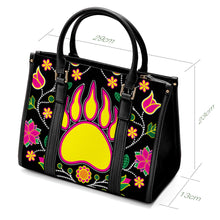 Load image into Gallery viewer, Floral Bearpaw Convertible Hand or Shoulder Bag
