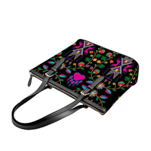 Load image into Gallery viewer, Geometric Floral Fall-Black Large Tote Shoulder Bag
