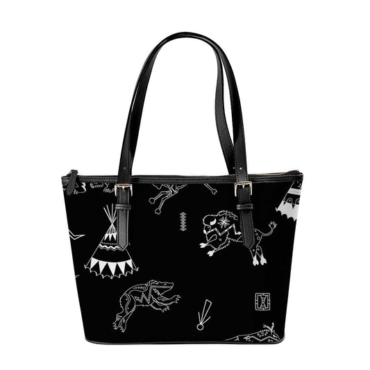 Ledger Dabbles Black Large Tote Shoulder Bag