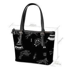 Load image into Gallery viewer, Ledger Dabbles Black Large Tote Shoulder Bag
