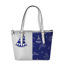 Load image into Gallery viewer, Ledger Dabbles Blue Large Tote Shoulder Bag
