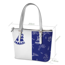 Load image into Gallery viewer, Ledger Dabbles Blue Large Tote Shoulder Bag
